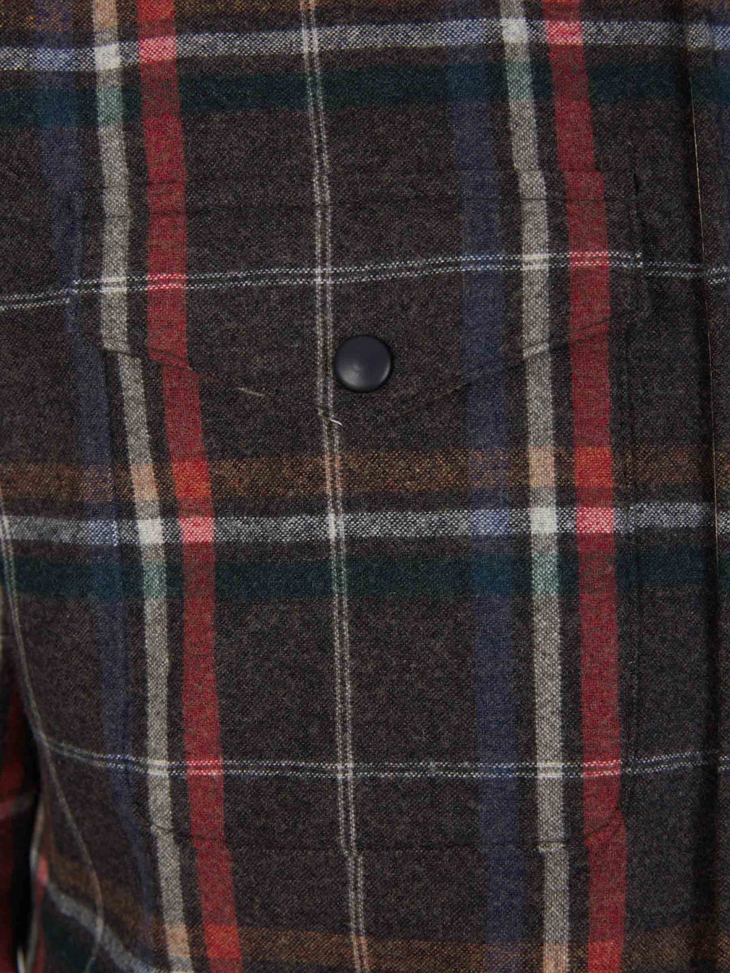 Outlet online Santa Eulalia Hombre Sobrecamisa Lana Cuadros color Gris Oscuro sku 512-002110 01 - Foto 4
