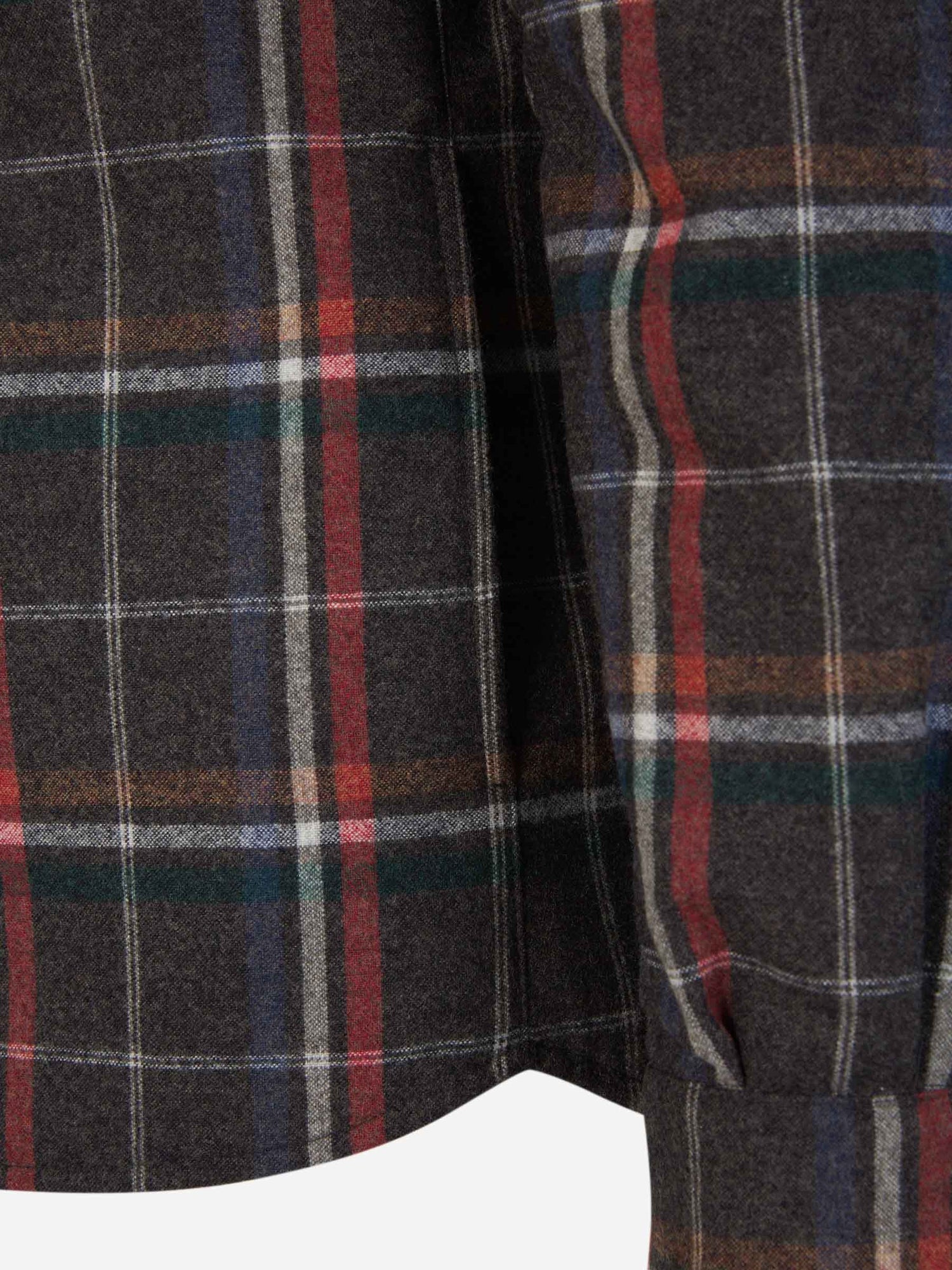 Outlet online Santa Eulalia Hombre Sobrecamisa Lana Cuadros color Gris Oscuro sku 512-002110 01 - Foto 5