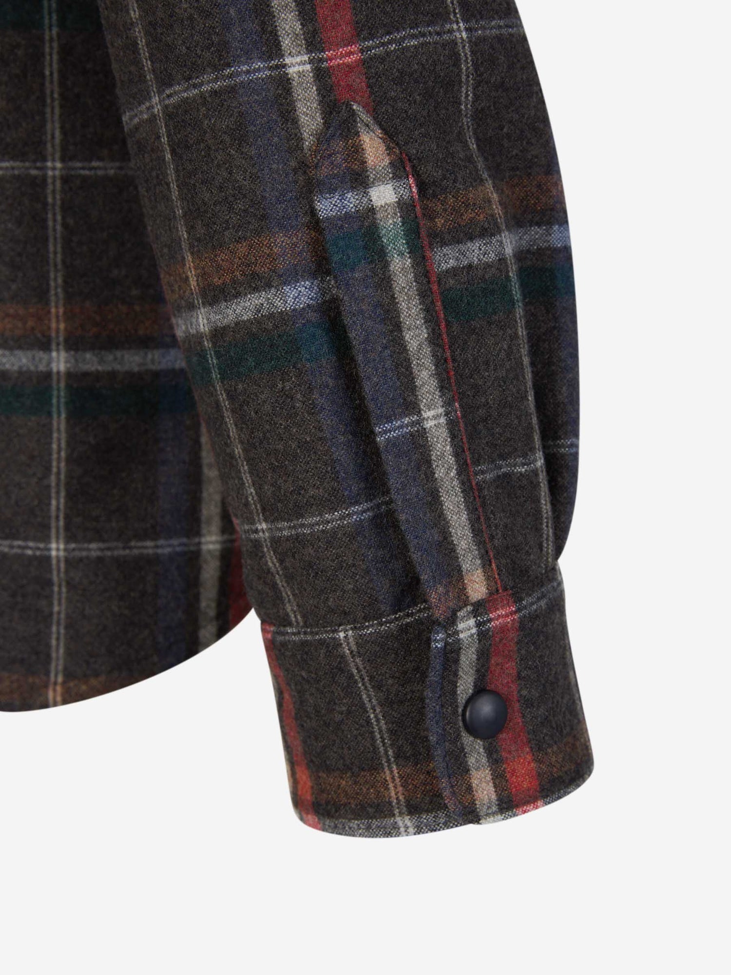 Outlet online Santa Eulalia Hombre Sobrecamisa Lana Cuadros color Gris Oscuro sku 512-002110 01 - Foto 6