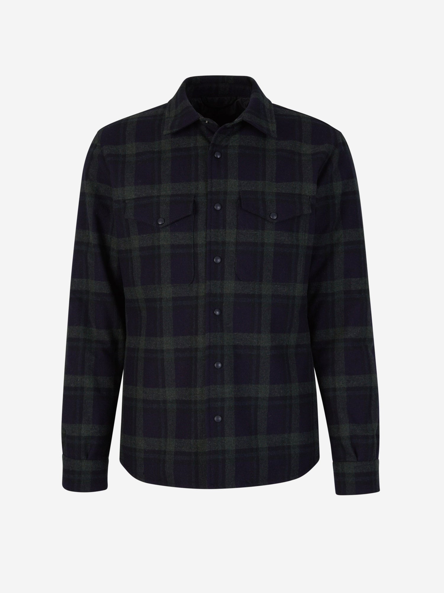 Outlet online Santa Eulalia Hombre Sobrecamisa Lana Cuadros color Gris Oscuro sku 512-002110 01 - Foto 7