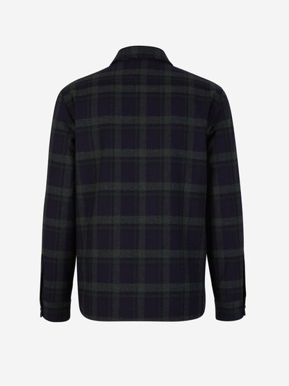 Outlet online Santa Eulalia Hombre Sobrecamisa Lana Cuadros color Gris Oscuro sku 512-002110 01 - Foto 8