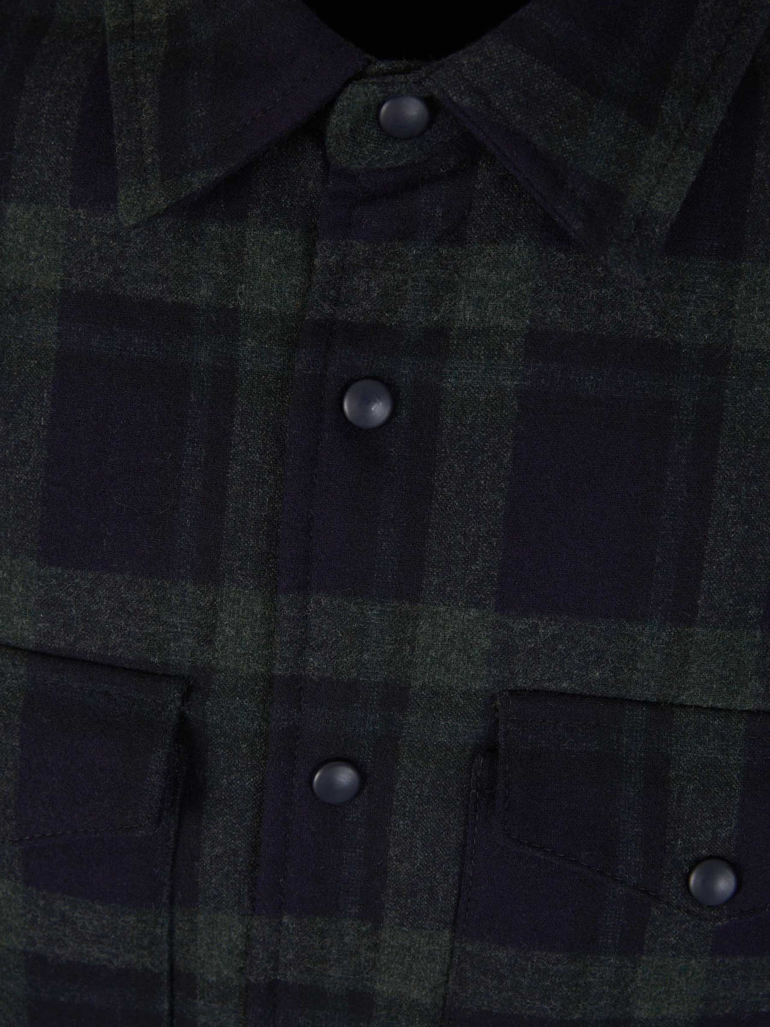 Outlet online Santa Eulalia Hombre Sobrecamisa Lana Cuadros color Gris Oscuro sku 512-002110 01 - Foto 9