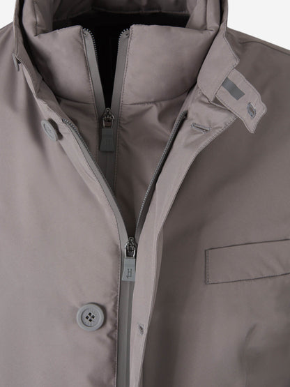 Outlet online Herno Hombre Chaqueta Técnica Acolchada color Gris Claro sku 512-002344 02 - Foto 4