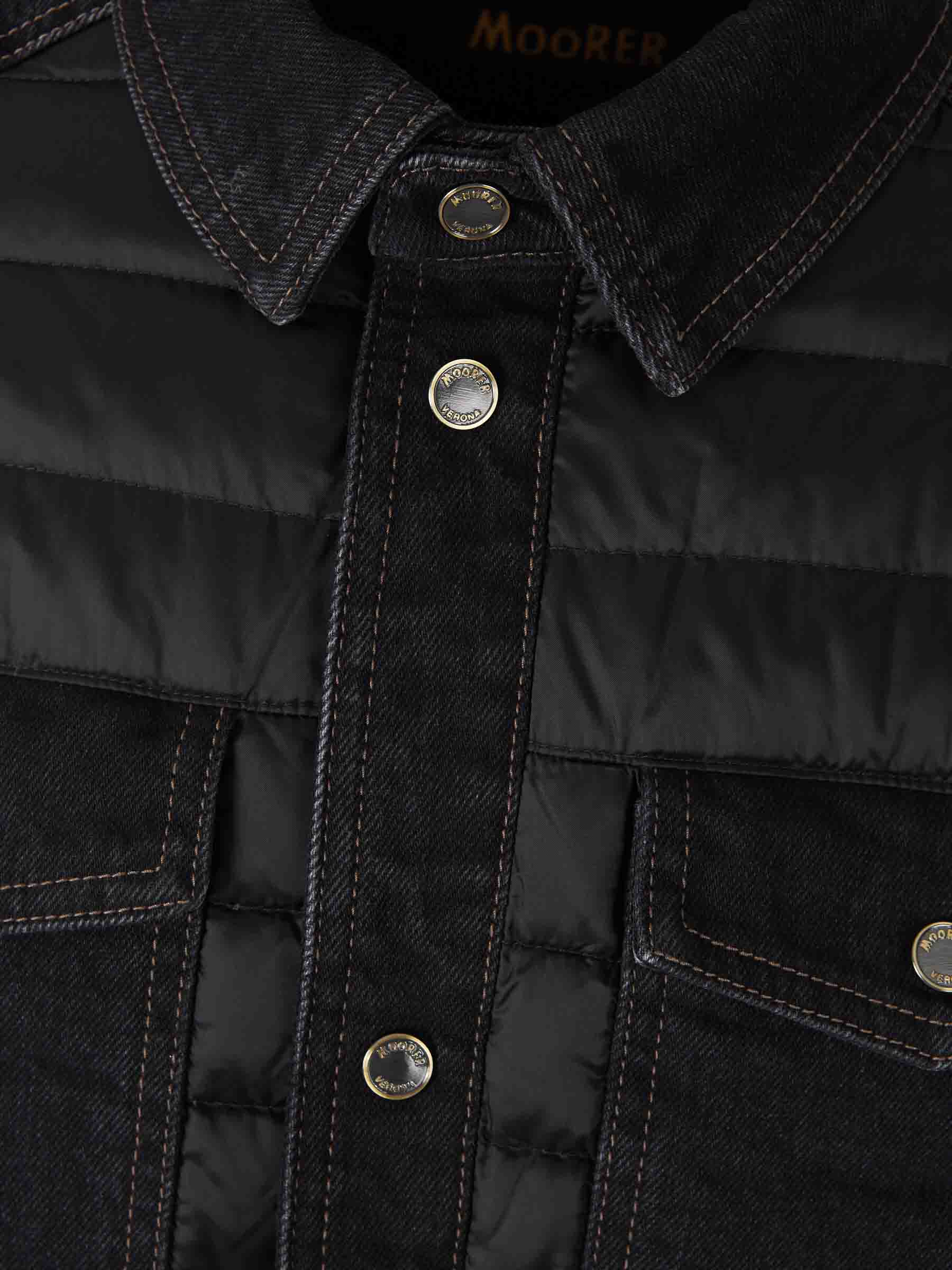 Outlet online Moorer Hombre Chaqueta Acolchada Crespi color Negro sku 512-002399 01 - Foto 3
