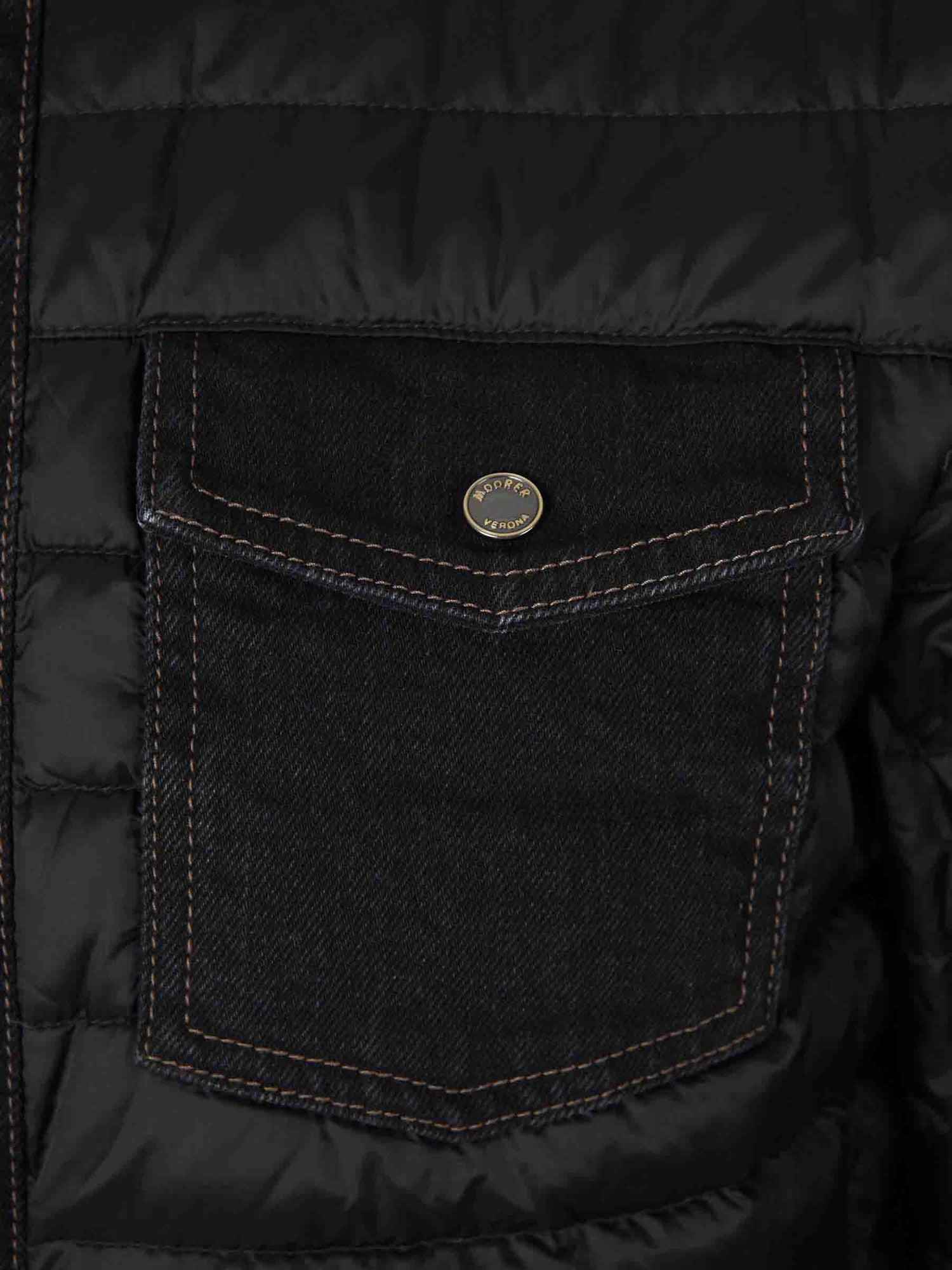 Outlet online Moorer Hombre Chaqueta Acolchada Crespi color Negro sku 512-002399 01 - Foto 4
