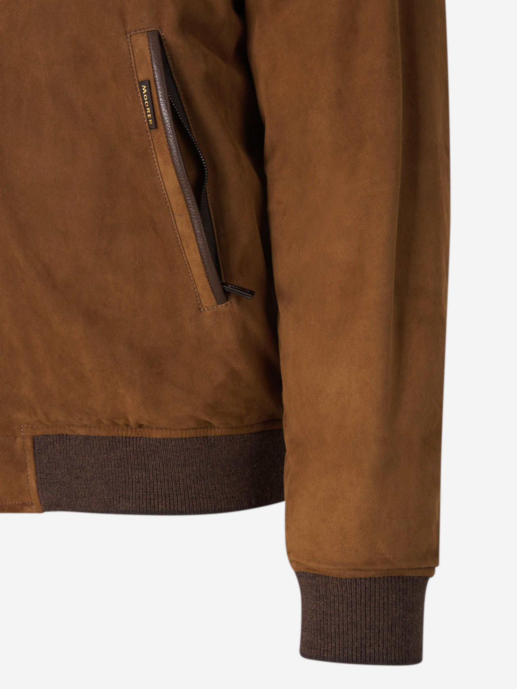 Outlet online Moorer Hombre Chaqueta Bomber Capucha color Marrón sku 512-002401 01 - Foto 6