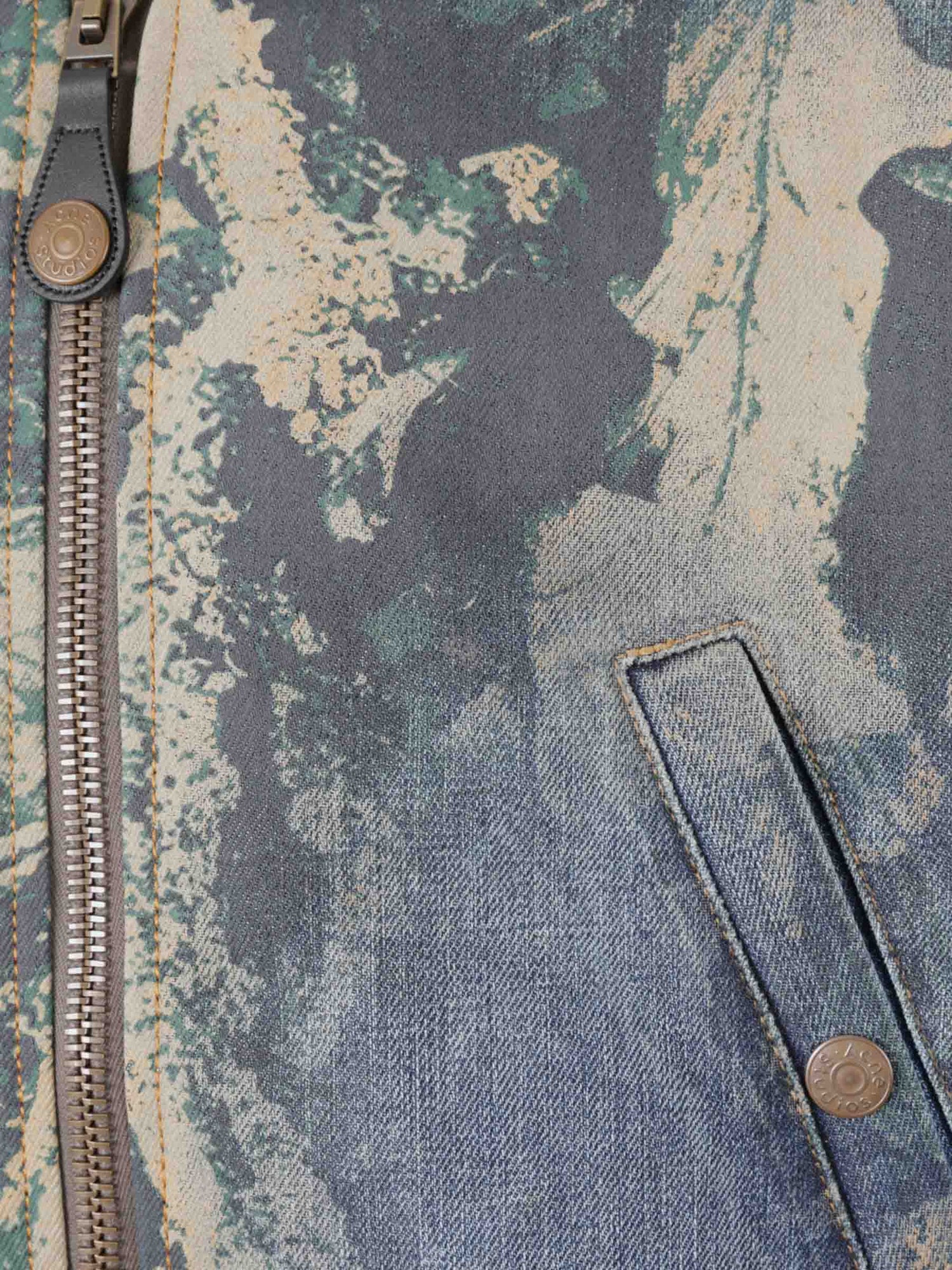 Acne Studios Hombre Barcelona Cazadora Denim Estampado color Multicolor sku 512-002426 02 - Foto 3