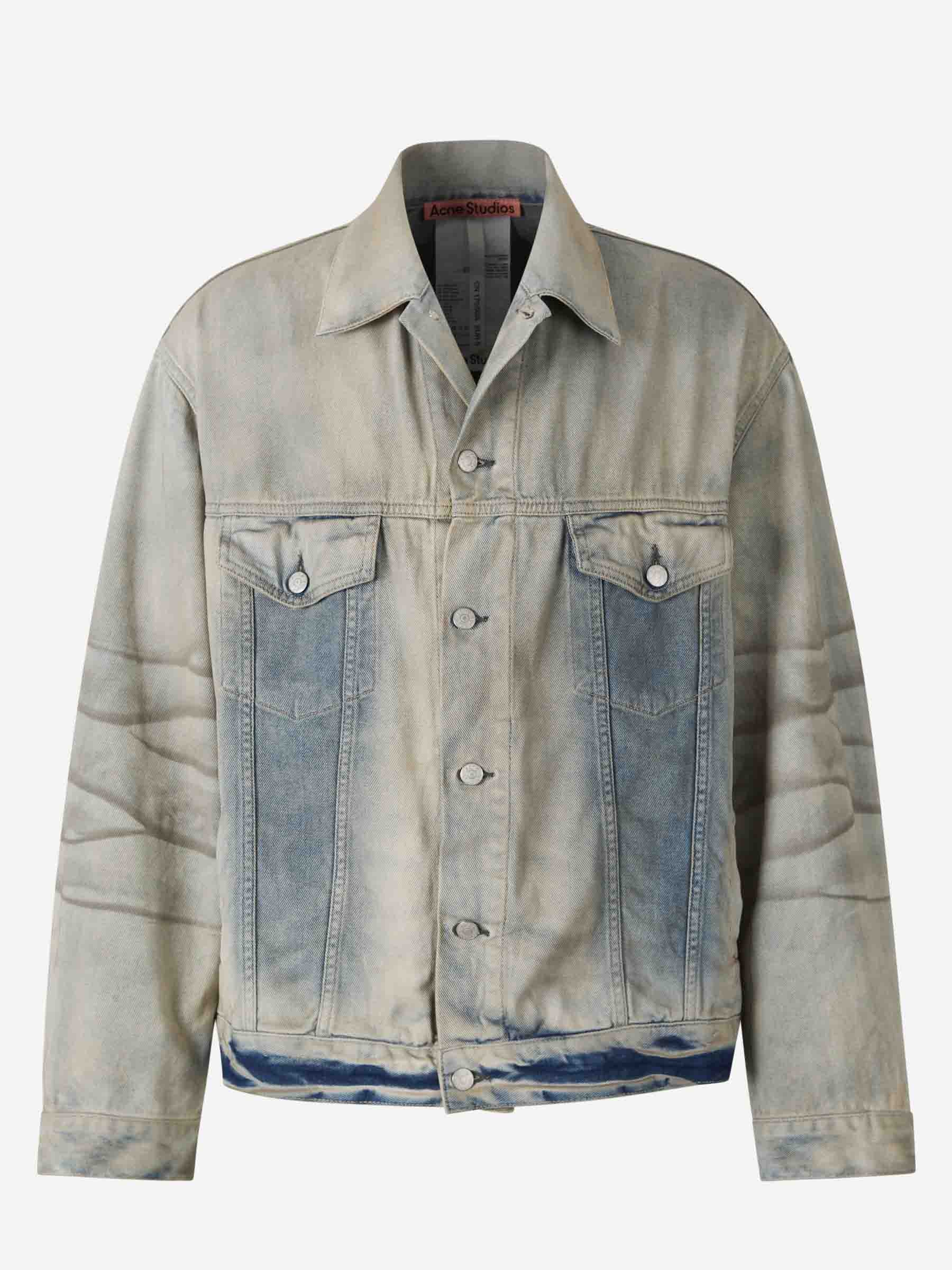 Outlet online Acne Studios Hombre Cazadora Denim Algodón color Azul Denim Claro sku 512-002428 01 - Foto 1