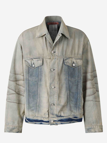 Outlet online Acne Studios Hombre Cazadora Denim Algodón color Azul Denim Claro sku 512-002428 01 - Foto 1