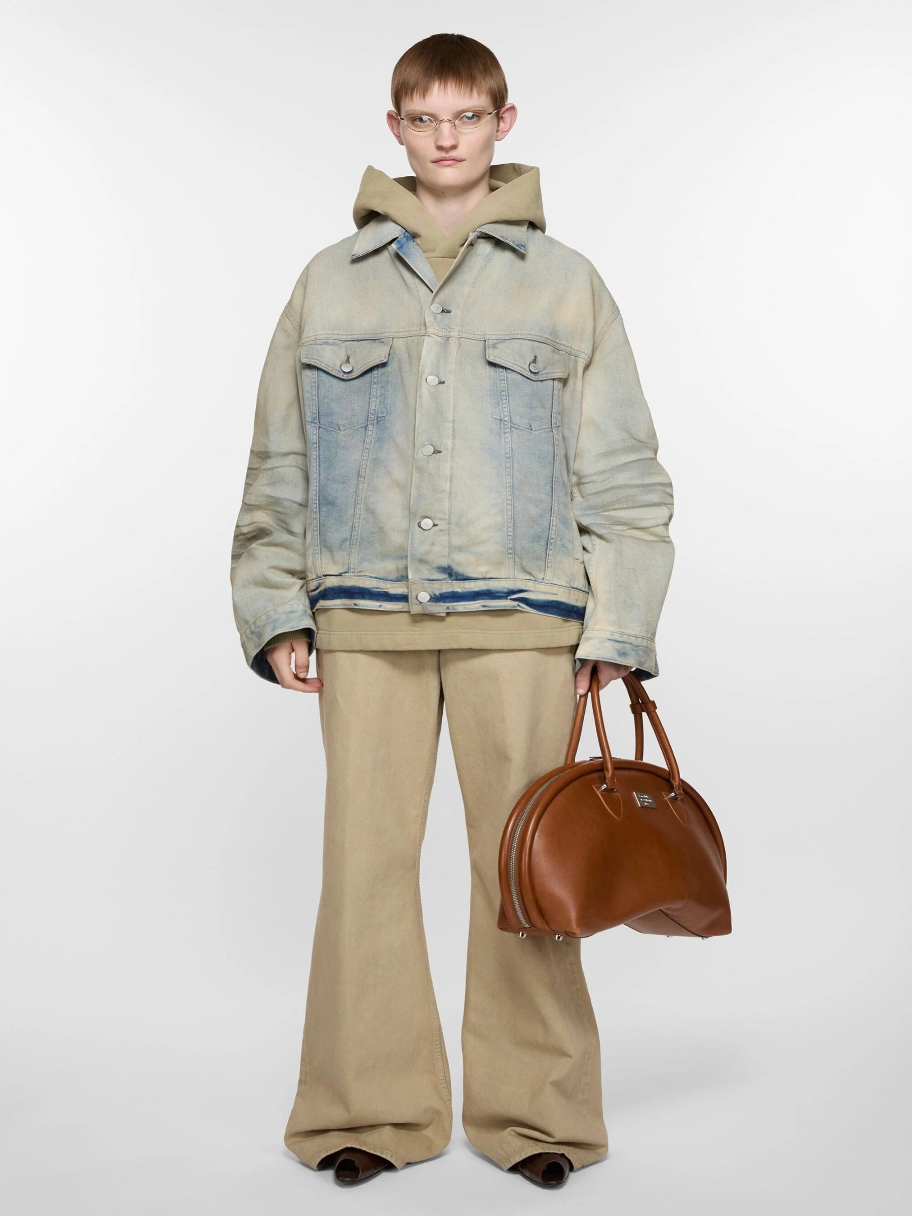 Outlet online Acne Studios Hombre Cazadora Denim Algodón color Azul Denim Claro sku 512-002428 01 - Foto 2
