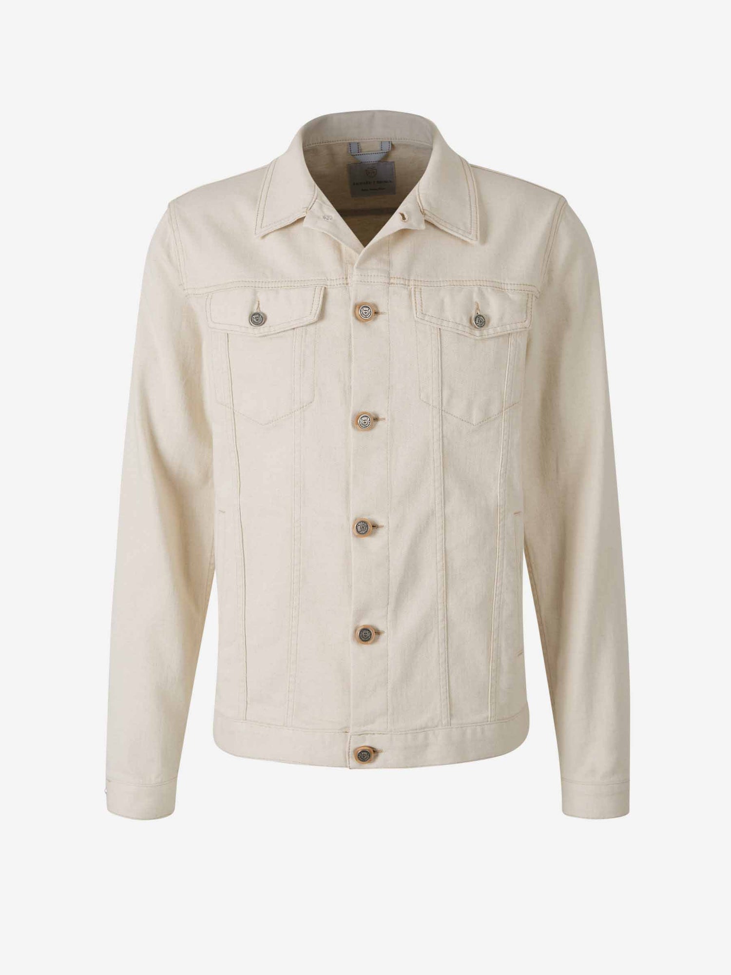 Richard J. Brown Hombre Barcelona Cazadora Denim Algodón color Marfil sku 512-002433 01 - Foto 1