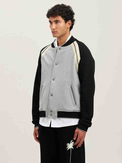 Palm Angels Hombre Barcelona Chaqueta Bomber Logo color Gris Piedra sku 512-002443 01 - Foto 3