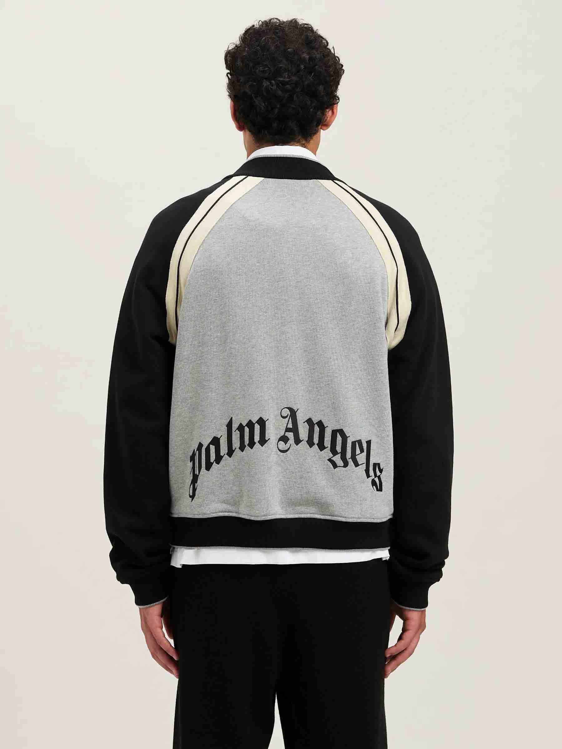 Palm Angels Hombre Barcelona Chaqueta Bomber Logo color Gris Piedra sku 512-002443 01 - Foto 4