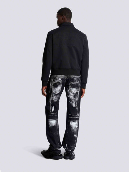 Balmain Hombre Barcelona Cazadora Bomber Algodón color Negro sku 512-002452 01 - Foto 3