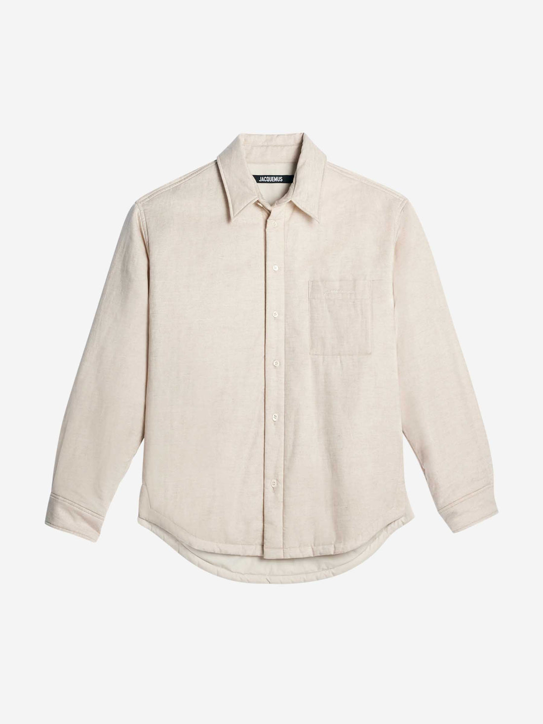 Outlet online Jacquemus Hombre Sobrecamisa Boulanger Algodón color Beige sku 512-002453 01 - Foto 1
