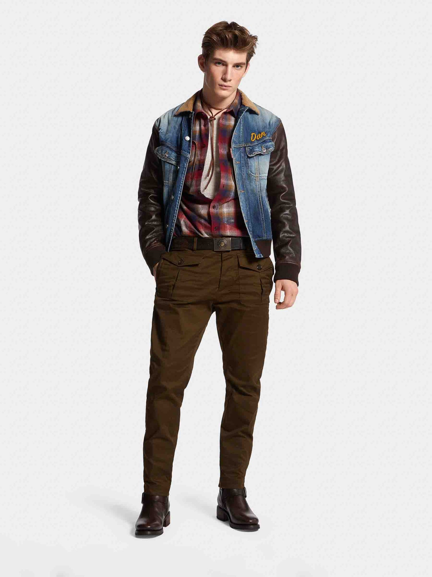 Dsquared2 Hombre Barcelona Cazadora Denim Piel color Azul Denim Oscuro sku 512-002494 01 - Foto 2