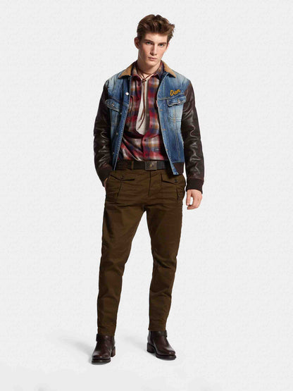 Dsquared2 Hombre Barcelona Cazadora Denim Piel color Azul Denim Oscuro sku 512-002494 01 - Foto 2