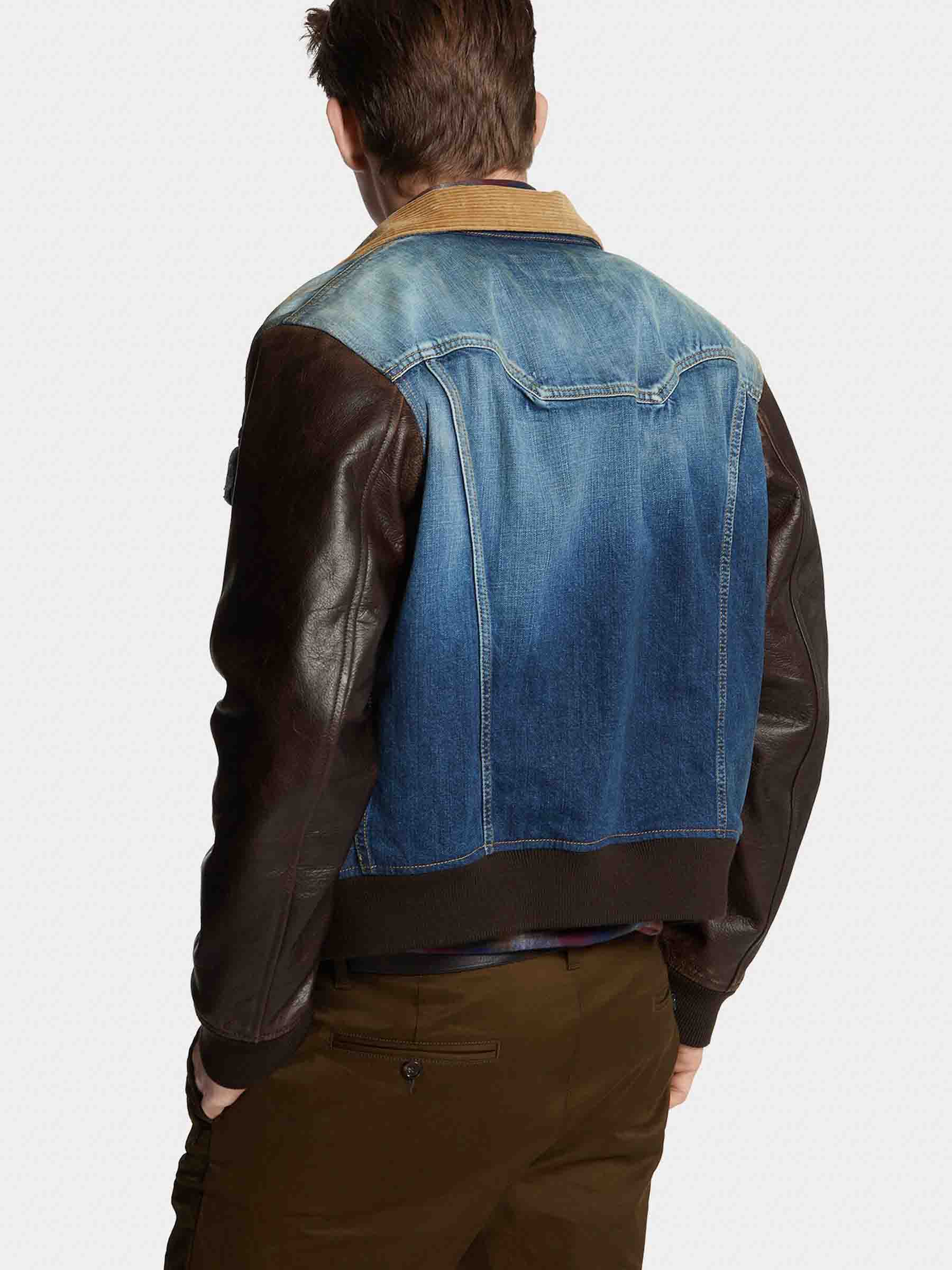 Dsquared2 Hombre Barcelona Cazadora Denim Piel color Azul Denim Oscuro sku 512-002494 01 - Foto 3