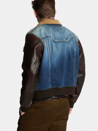 Dsquared2 Hombre Barcelona Cazadora Denim Piel color Azul Denim Oscuro sku 512-002494 01 - Foto 3