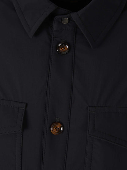 Outlet online Moorer Hombre Cazadora Camisera Bolsillos color Azul Marino sku 512-002527 01 - Foto 3
