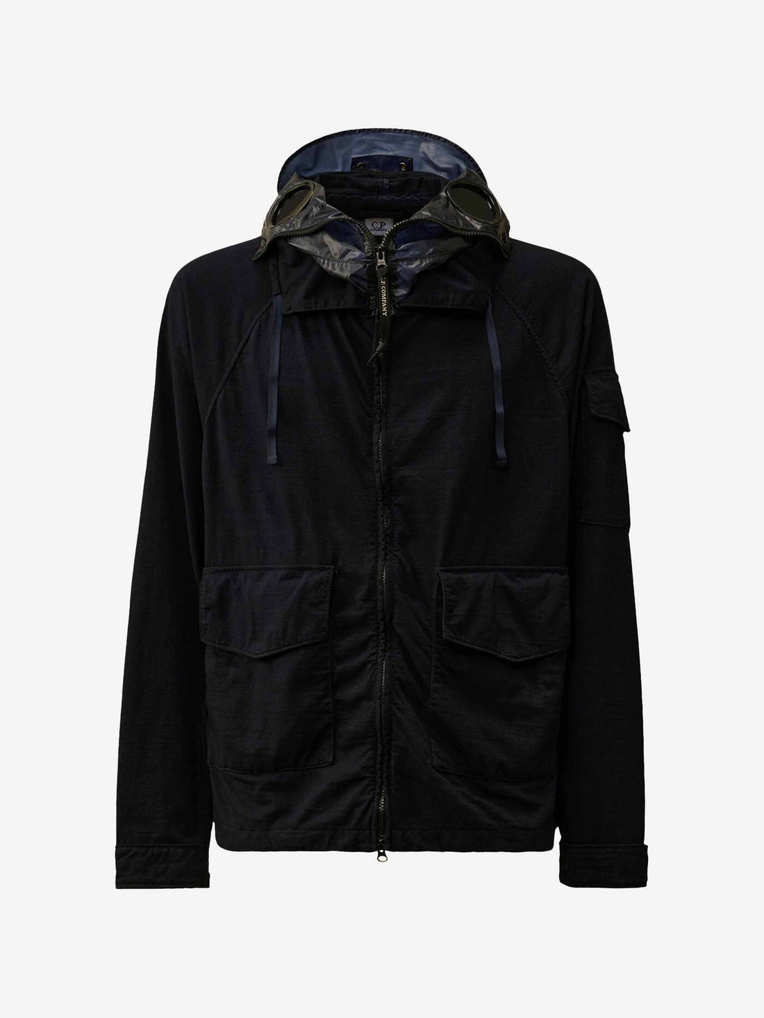 Outlet online C.P. Company Hombre Chaqueta Explorer Jersey color Negro sku 512-002529 02 - Foto 1