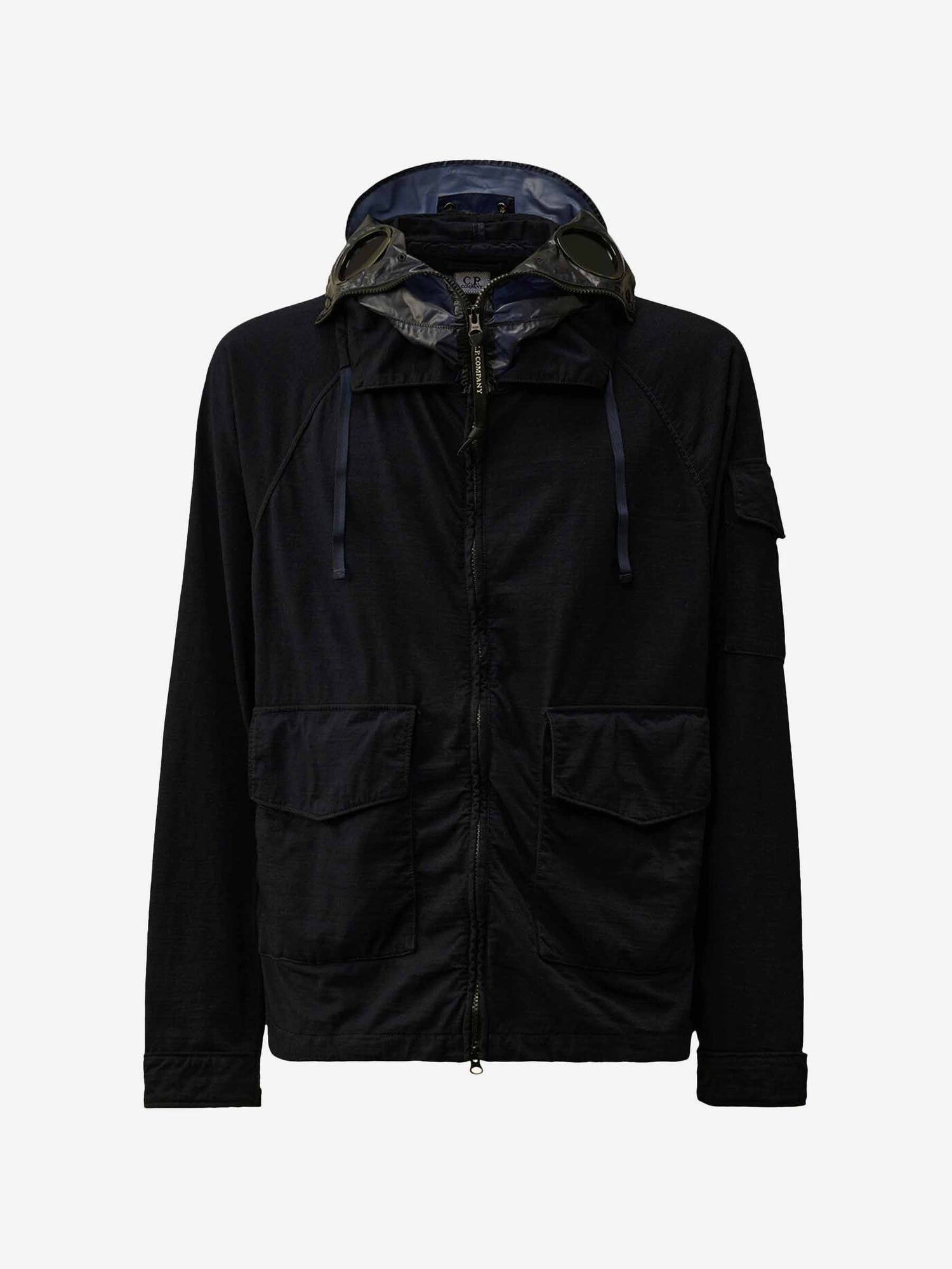 Outlet online C.P. Company Hombre Chaqueta Explorer Jersey color Negro sku 512-002529 02 - Foto 1