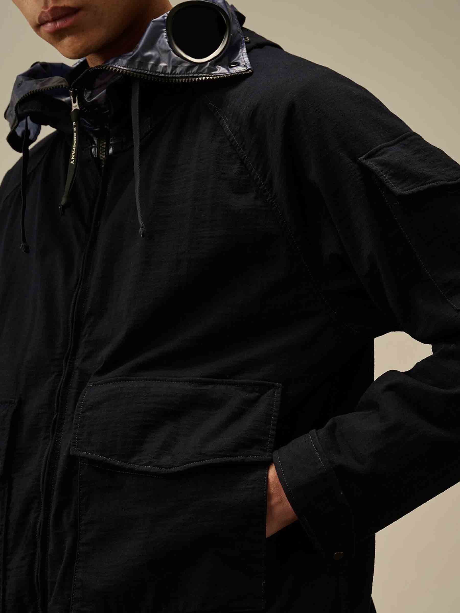 Outlet online C.P. Company Hombre Chaqueta Explorer Jersey color Negro sku 512-002529 02 - Foto 4