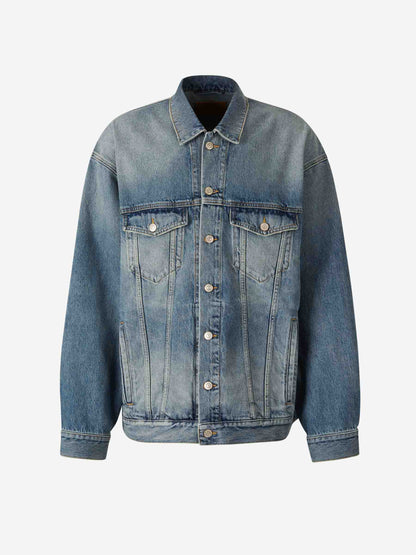 Outlet online Balenciaga Hombre Cazadora Denim Algodón color Azul sku 512-002542 01 - Foto 1