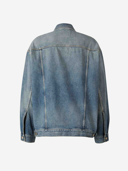 Outlet online Balenciaga Hombre Cazadora Denim Algodón color Azul sku 512-002542 01 - Foto 2