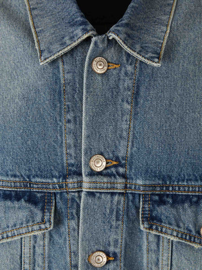 Outlet online Balenciaga Hombre Cazadora Denim Algodón color Azul sku 512-002542 01 - Foto 3