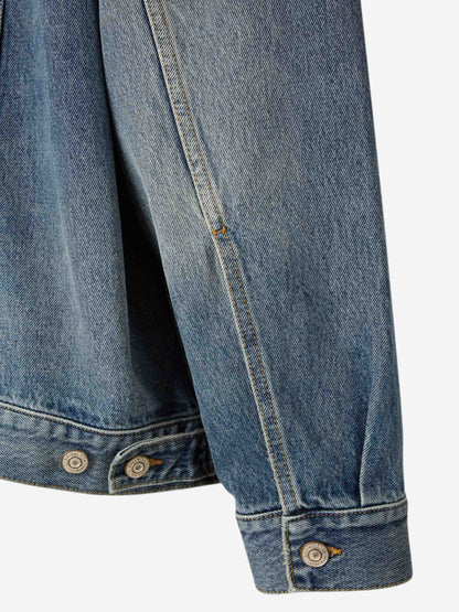 Outlet online Balenciaga Hombre Cazadora Denim Algodón color Azul sku 512-002542 01 - Foto 5