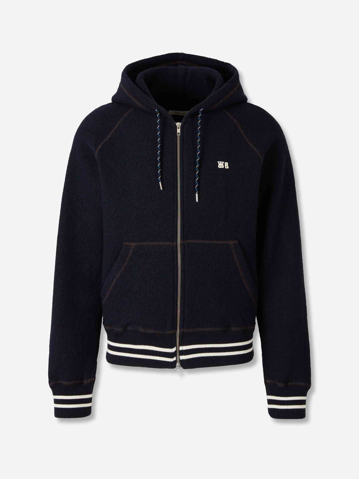 Outlet online Wales Bonner Hombre Sudadera Cremallera October color Azul Marino sku 512-002561 01 - Foto 1