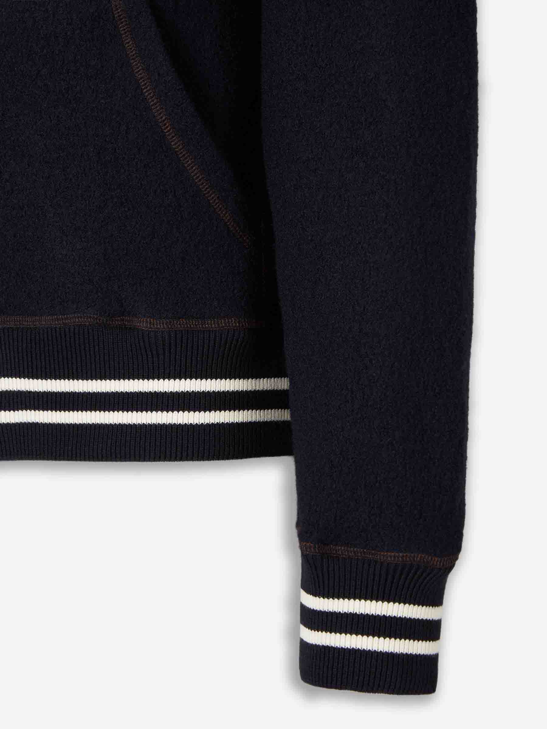 Outlet online Wales Bonner Hombre Sudadera Cremallera October color Azul Marino sku 512-002561 01 - Foto 4