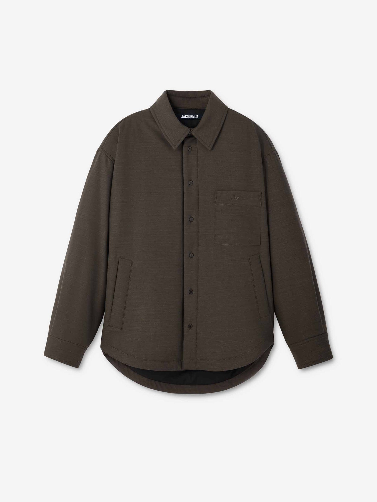 Outlet online Jacquemus Hombre Sobrecamisa Boulanger color Marrón Oscuro sku 512-002576 01 - Foto 1