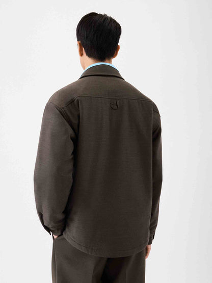 Outlet online Jacquemus Hombre Sobrecamisa Boulanger color Marrón Oscuro sku 512-002576 01 - Foto 3