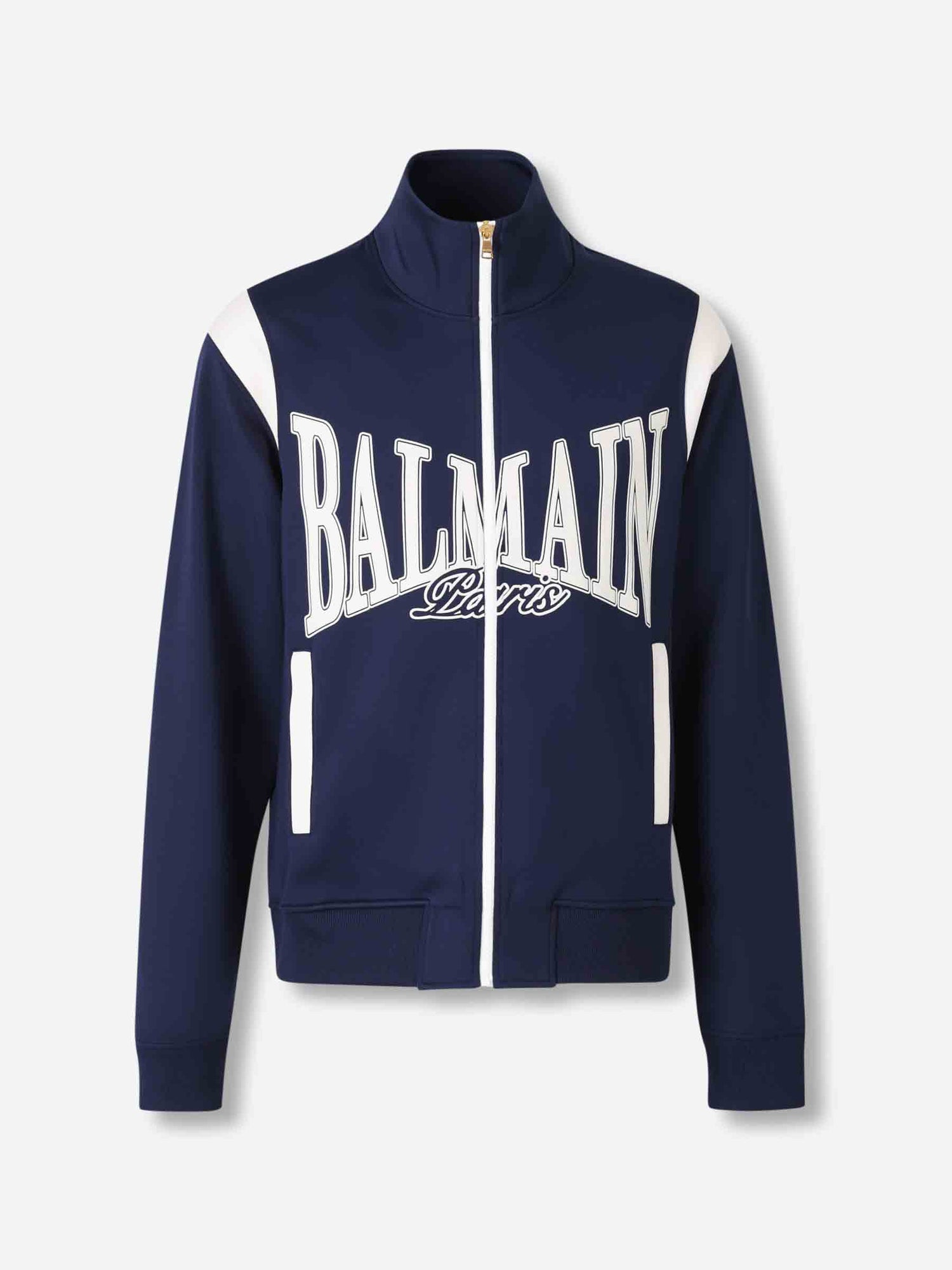 Outlet online Balmain Hombre Sudadera Cremallera Deportiva color Azul Marino sku 512-002584 00 - Foto 1