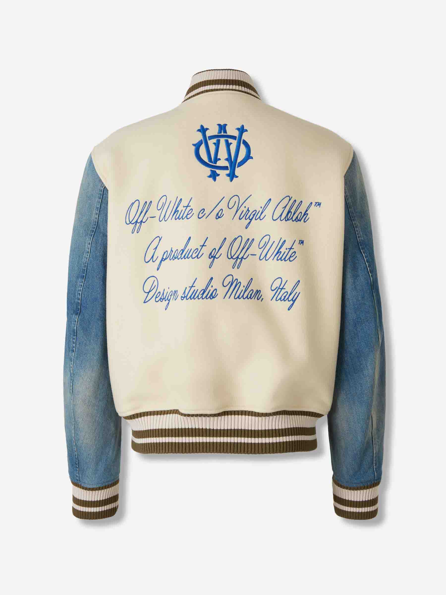Outlet online Off-White Hombre Chaqueta Bomber Gothic color Crema sku 512-002599 01 - Foto 2