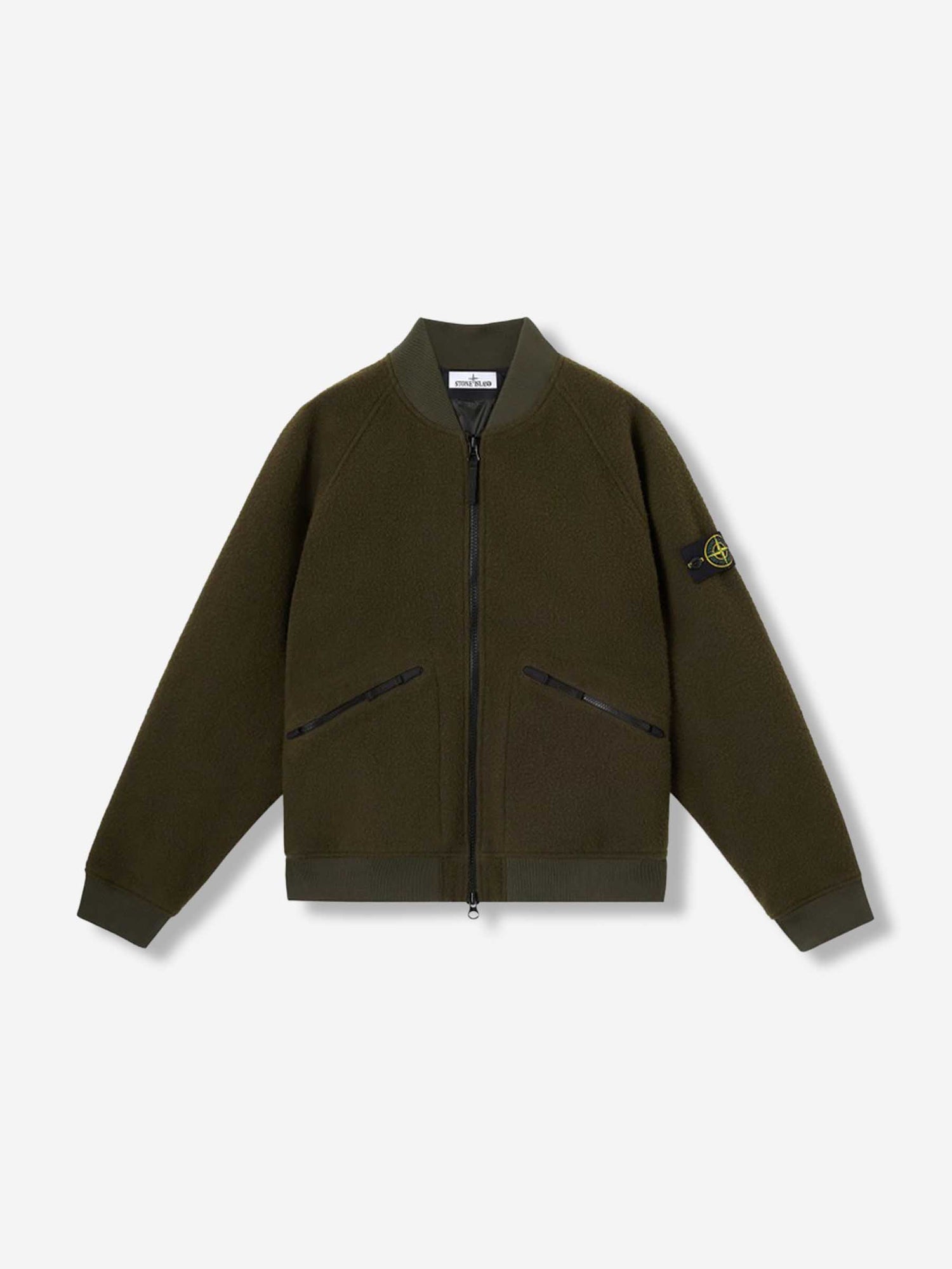 Outlet online Stone Island Hombre Chaqueta Bomber Ratinada color Verde Militar sku 512-002606 01 - Foto 1