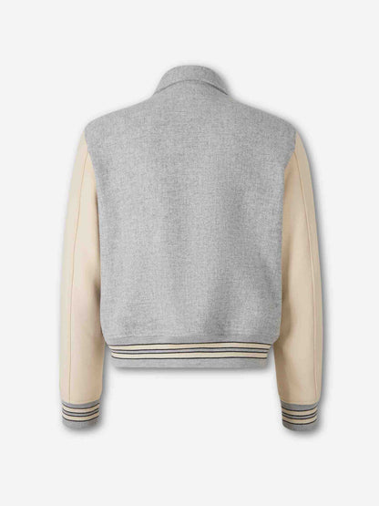 Outlet online Amiri Hombre Chaqueta Bomber Skel color Gris Piedra sku 512-002616 01 - Foto 3