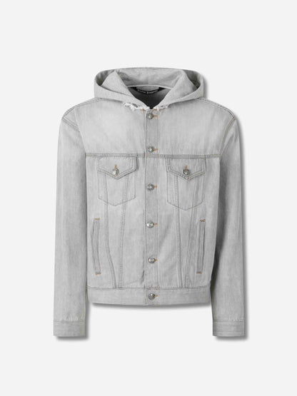 Outlet online Palm Angels Hombre Chaqueta Denim Capucha color Gris sku 512-002632 01 - Foto 1