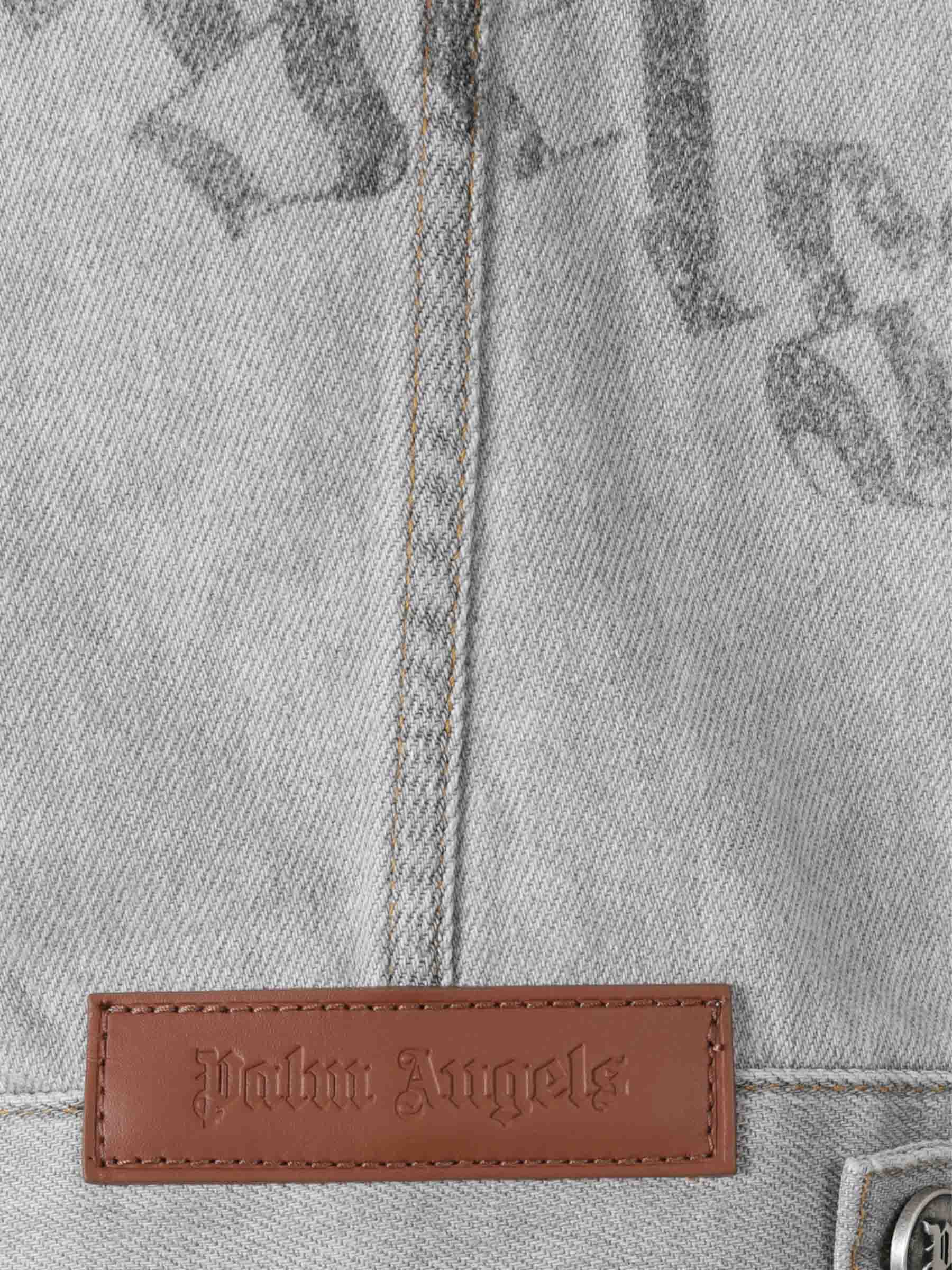Outlet online Palm Angels Hombre Chaqueta Denim Capucha color Gris sku 512-002632 01 - Foto 3