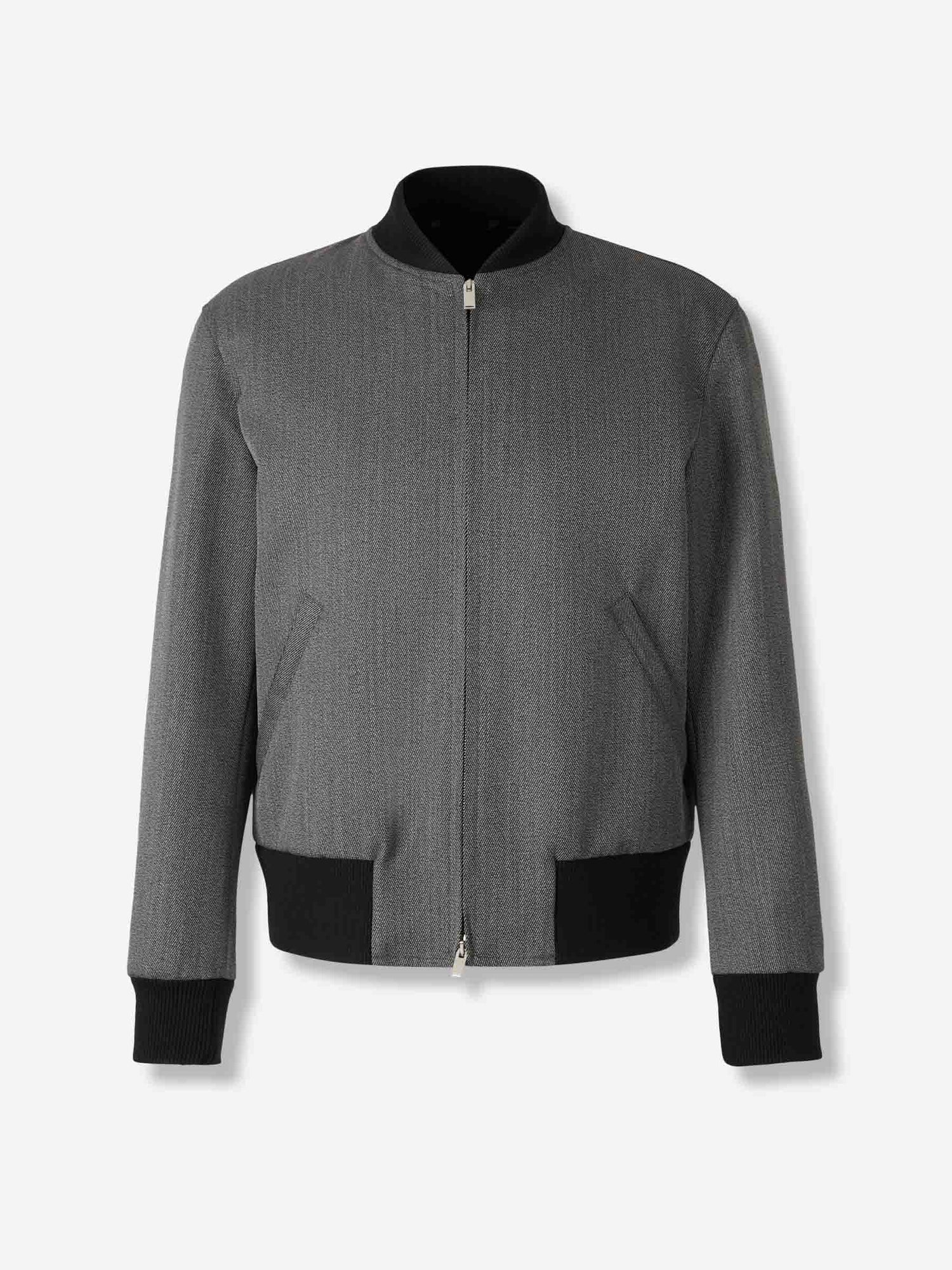Outlet online Lardini Hombre Chaqueta Bomber Lana color Gris sku 512-002659 01 - Foto 1