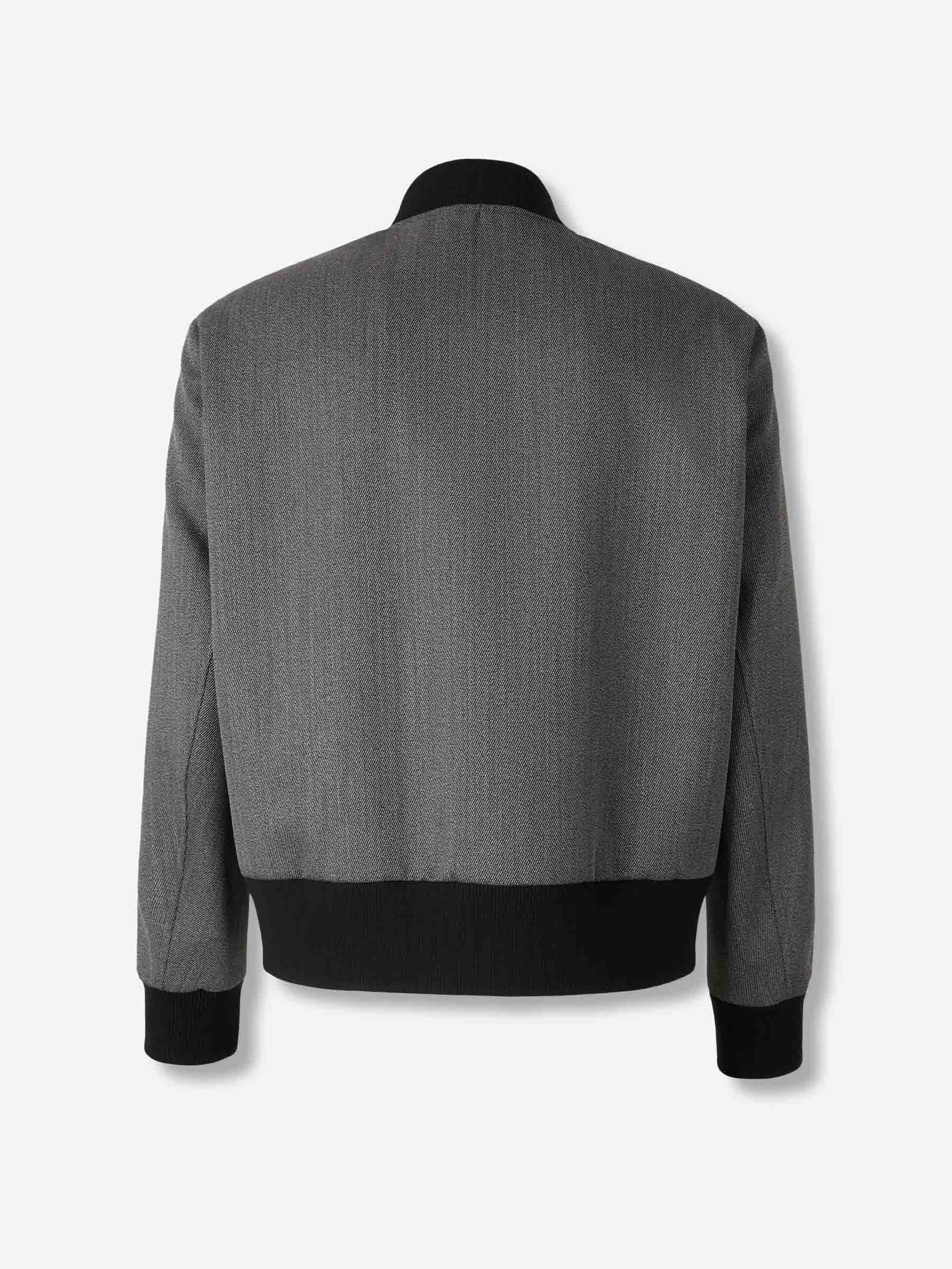 Outlet online Lardini Hombre Chaqueta Bomber Lana color Gris sku 512-002659 01 - Foto 2