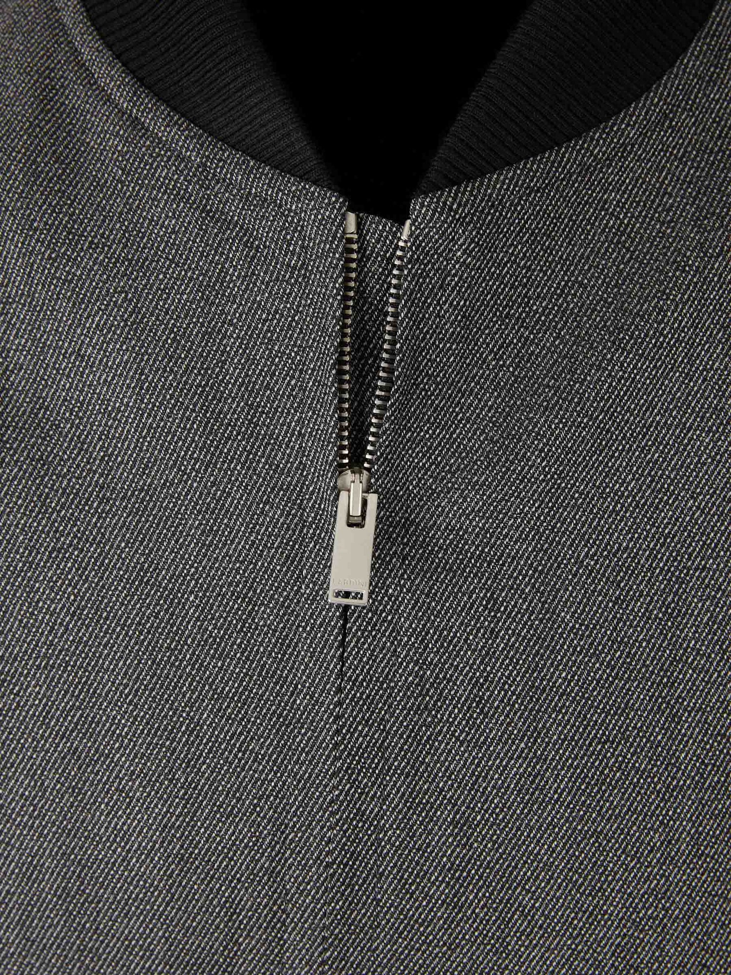 Outlet online Lardini Hombre Chaqueta Bomber Lana color Gris sku 512-002659 01 - Foto 3