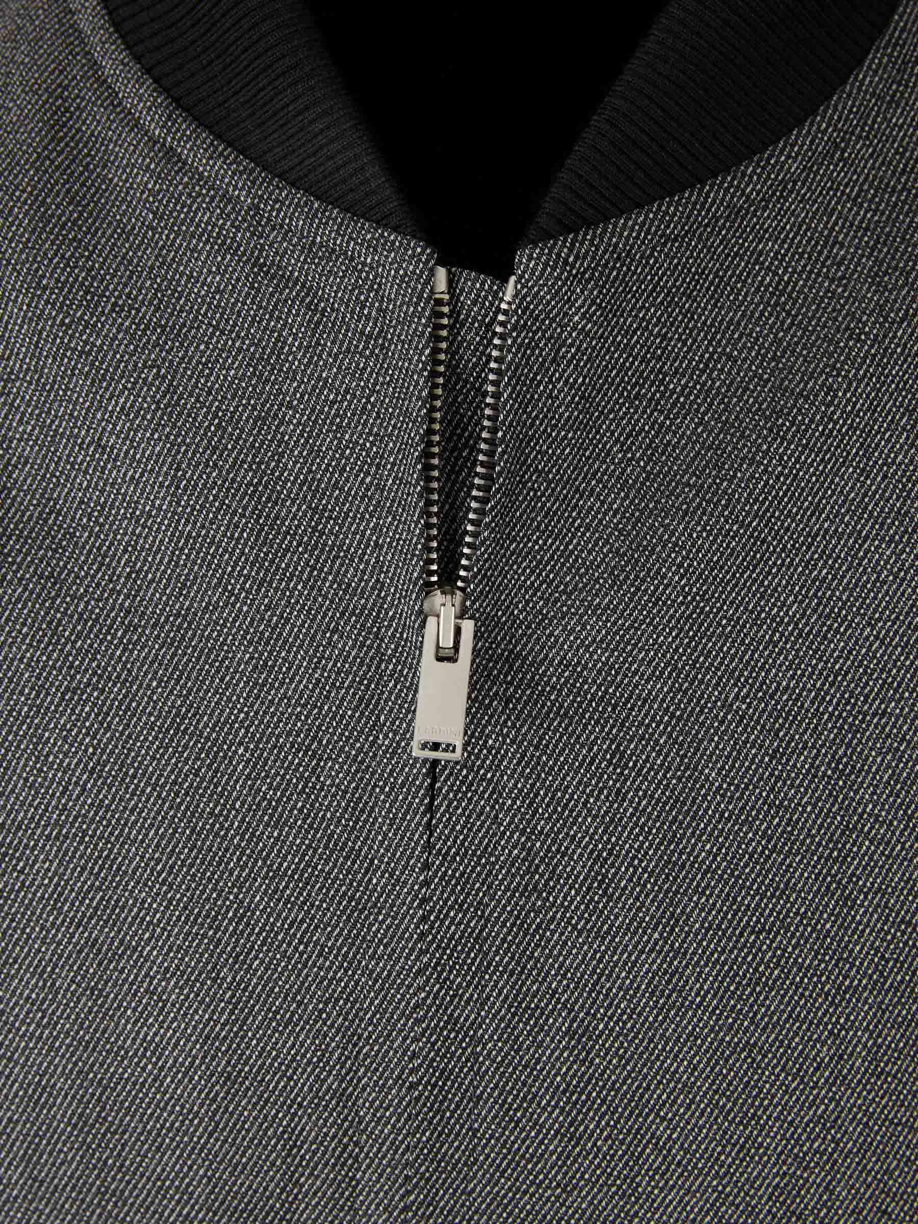 Outlet online Lardini Hombre Chaqueta Bomber Lana color Gris sku 512-002659 01 - Foto 3