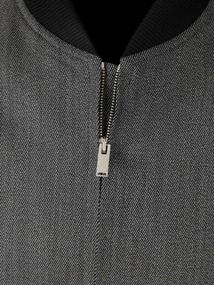 Outlet online Lardini Hombre Chaqueta Bomber Lana color Gris sku 512-002659 01 - Foto 3