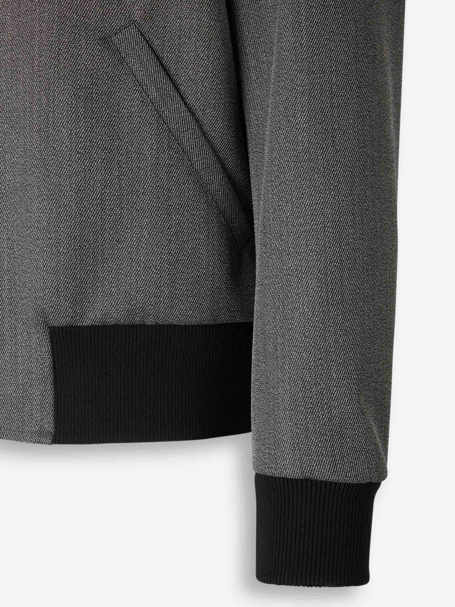 Outlet online Lardini Hombre Chaqueta Bomber Lana color Gris sku 512-002659 01 - Foto 4