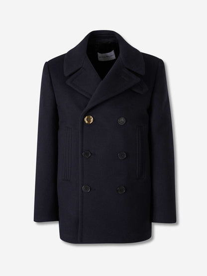 Outlet online Givenchy Hombre Abrigo Caban Lana color Negro sku 512-002663 01 - Foto 1