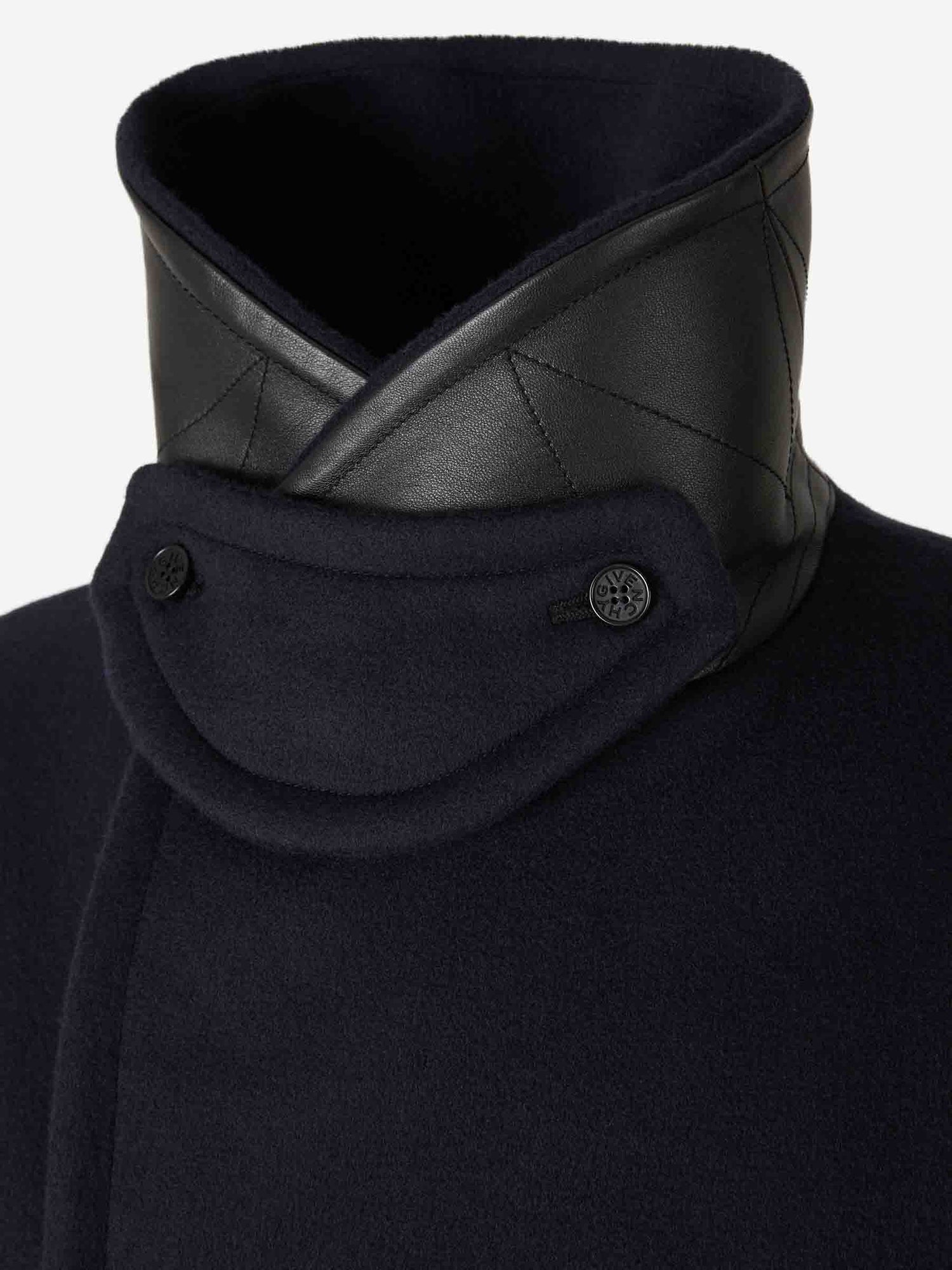 Outlet online Givenchy Hombre Abrigo Caban Lana color Negro sku 512-002663 01 - Foto 4