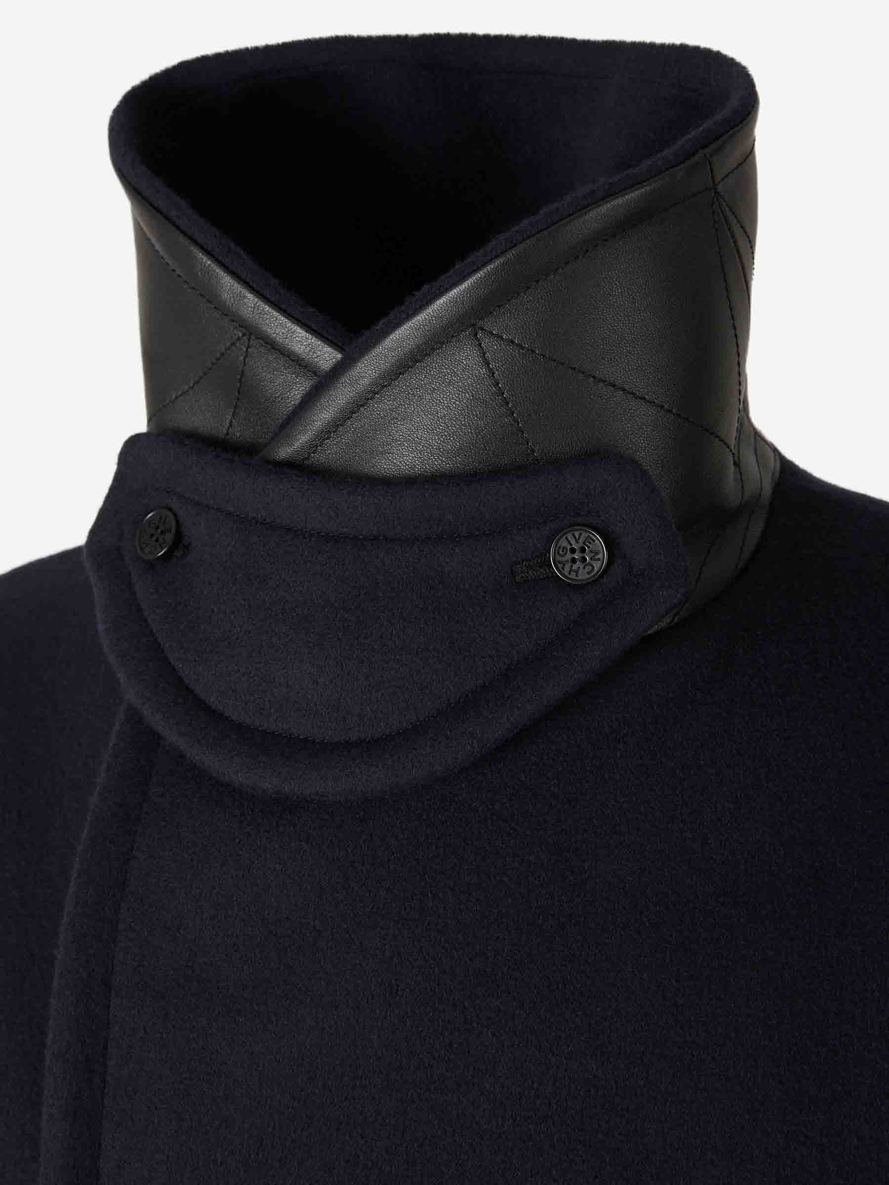 Outlet online Givenchy Hombre Abrigo Caban Lana color Negro sku 512-002663 01 - Foto 4